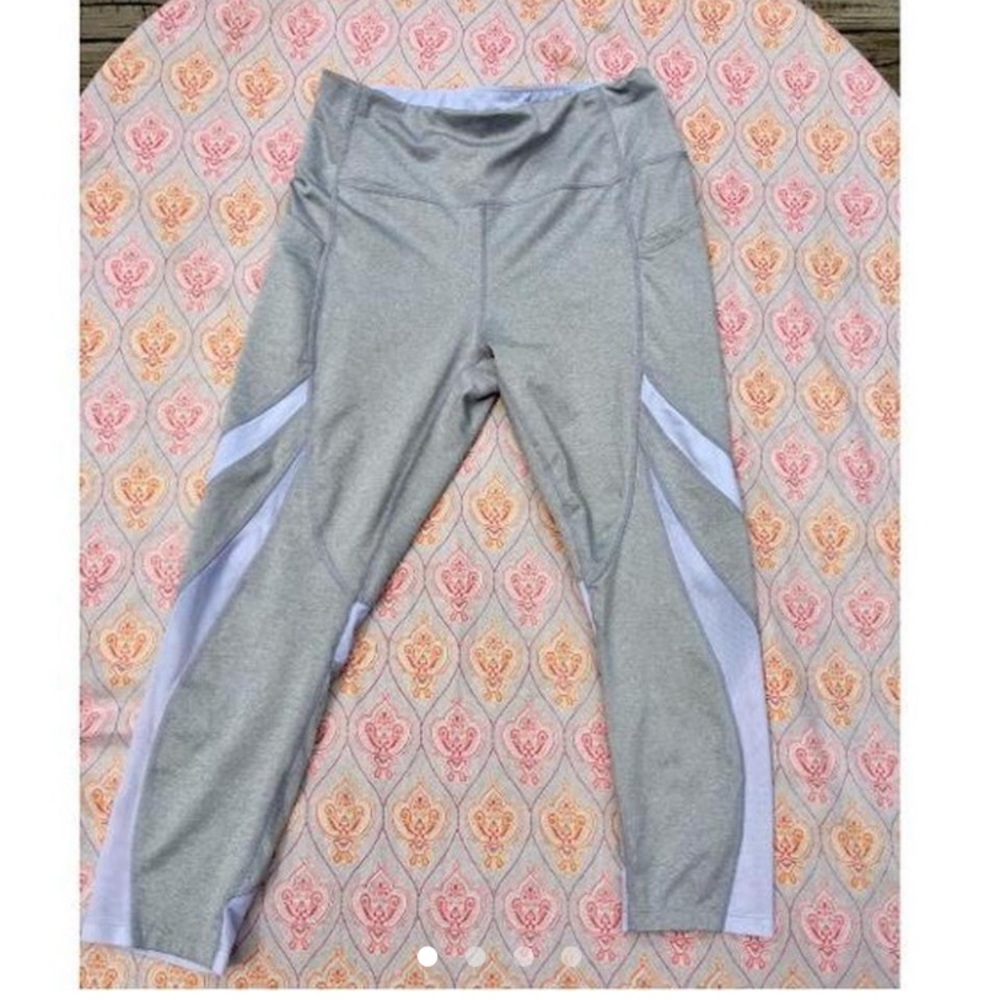 Grey & White Leggings
